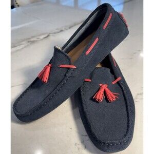 Lacoste Concours 7 Tassle US Moccasin Driver / Loafer Shoes - Navy Men's US 8